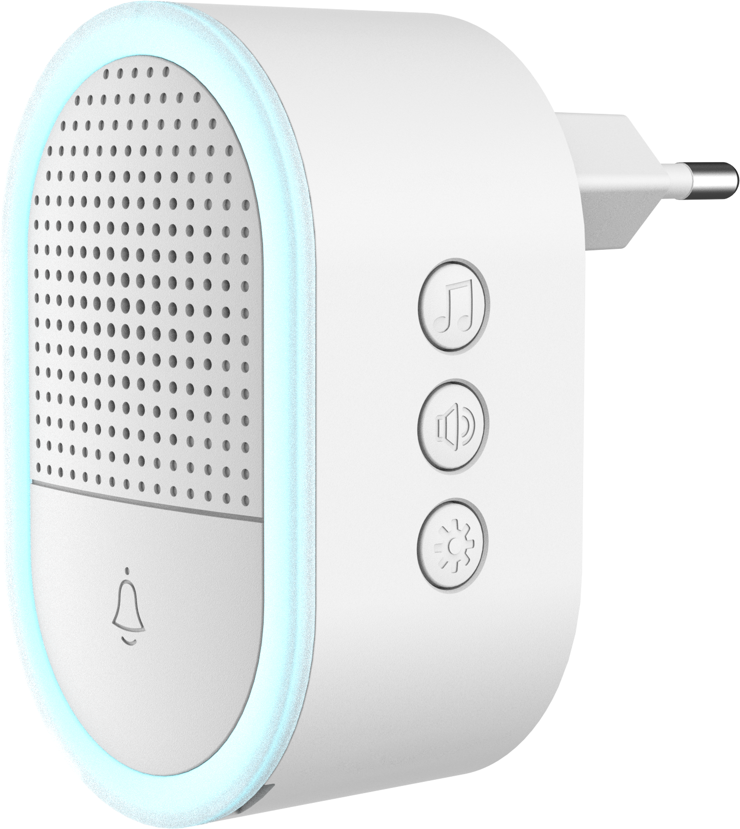 Chime 2, erweiterbare Glocke für Visitor 2V, Weiß