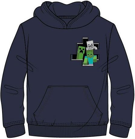 Hoodie Minecraft dunkelblau 152cm