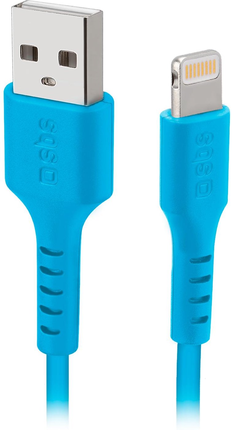 Daten- und Ladekabel, USB-A auf Lightning, 1 m, Hellblau