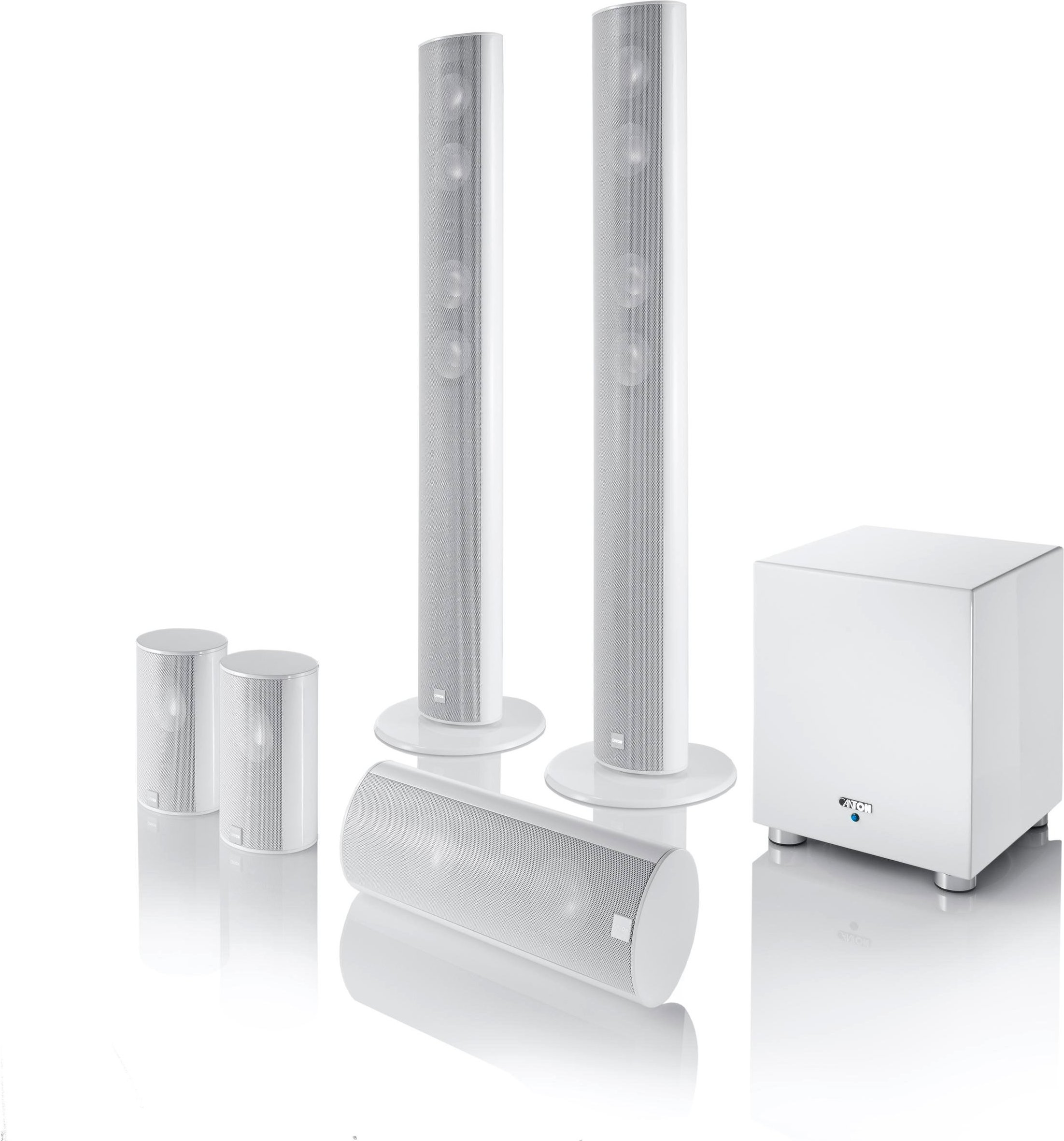 Movie 2050.3 weiß high gloss 5.1 Heimkino-System