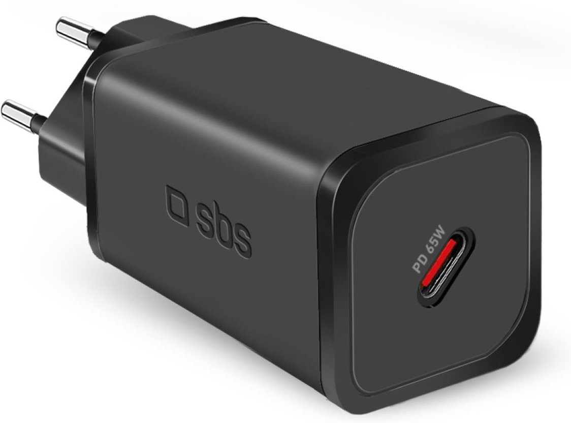 Power Delivery GaN-Ladegerät, 65 W, USB-C, Schwarz