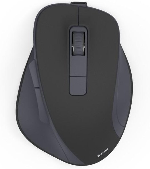 Funkmaus WM-500, ergonomisch, 6 Tasten, ohne Klickgeräusch, Akku, Schwarz (00173081)