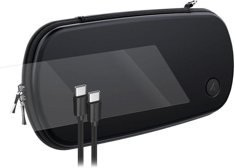 Travel Kit (Tasche/Kabel/Glas), Schwarz