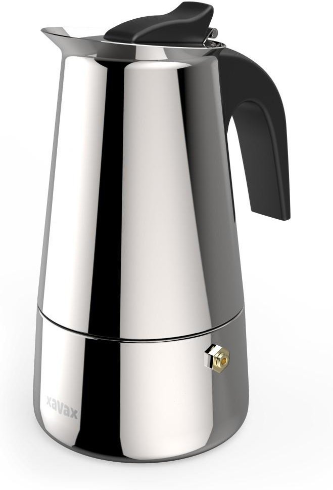 Espressokocher aus Edelstahl für 4 Tassen, Herdkanne, u.a. Induktion, 200ml (00111274)