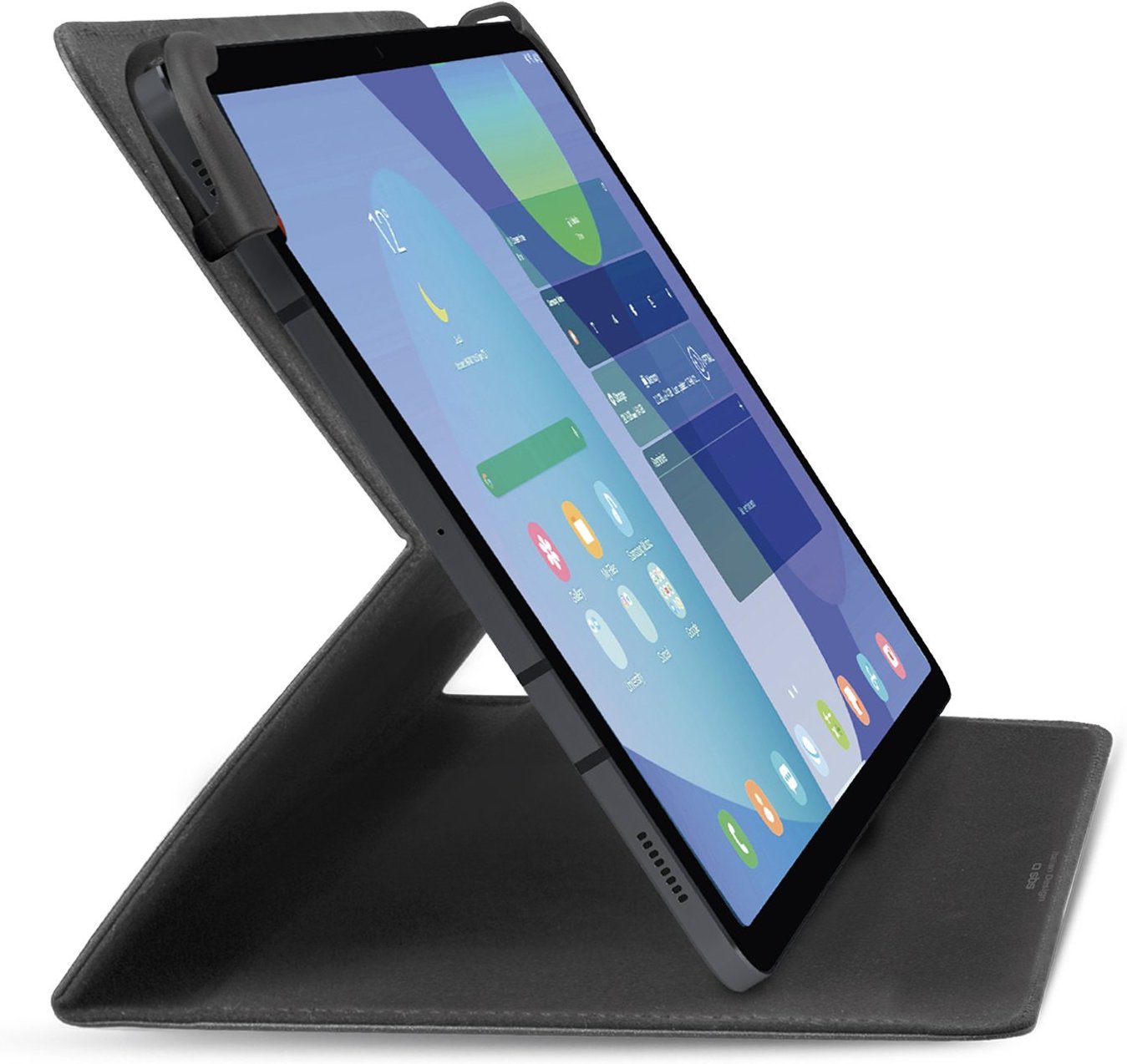 Universelle Buchständer-Schutzhülle für Tablets von 9 bis 11 Zoll Schwarz Tablet-Hülle