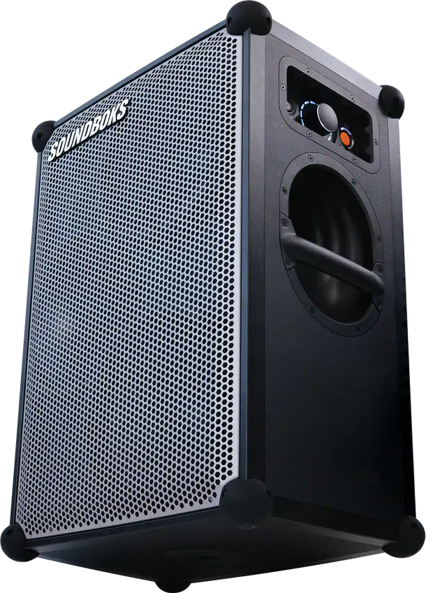 4 metallgrau Partylautsprecher