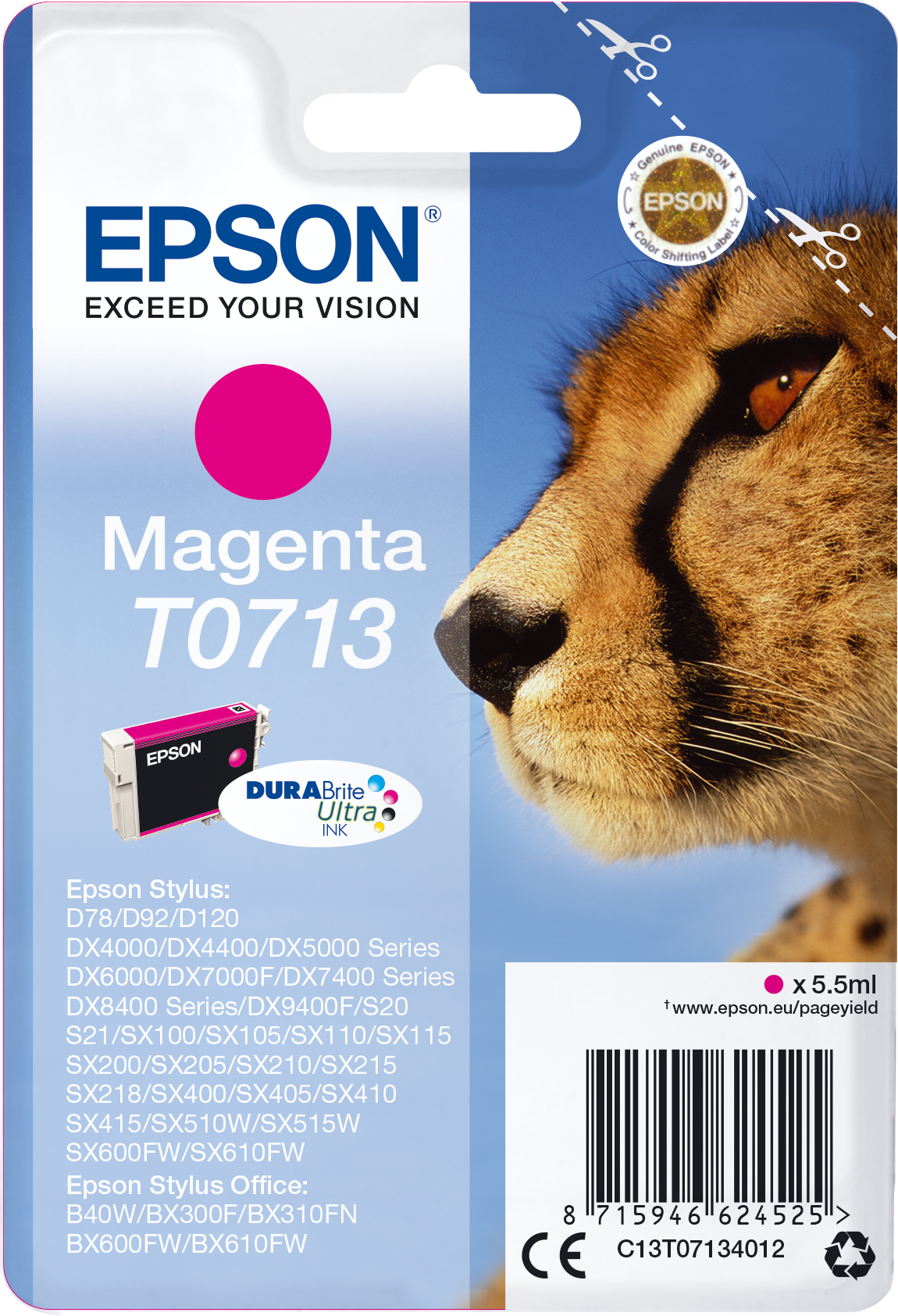 C13T07134012 Gepard magenta Druckerpatrone