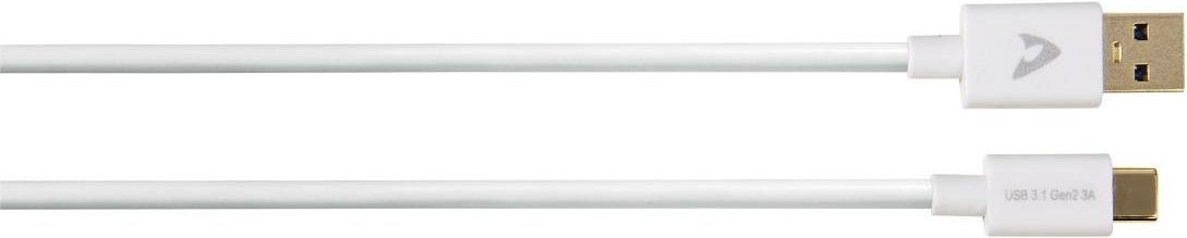 USB-C-Kabel, USB 3.1 Gen 2, USB-C-Stecker – USB-A-Stecker, 10 Gbit/s, 1,00m (00127053)