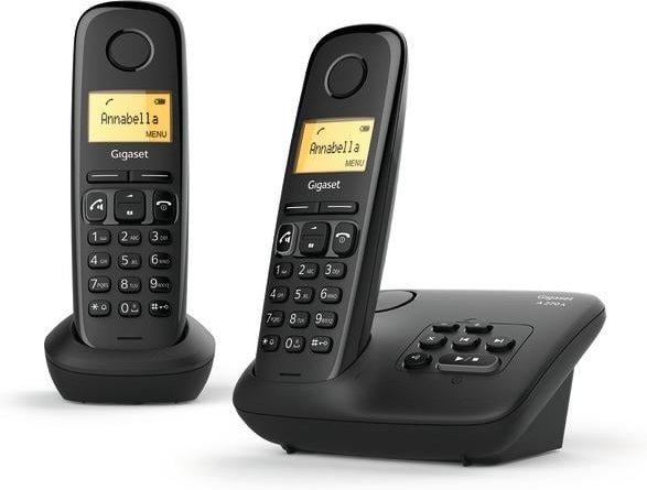 A270A Duo Schwarz Schnurloses Telefon