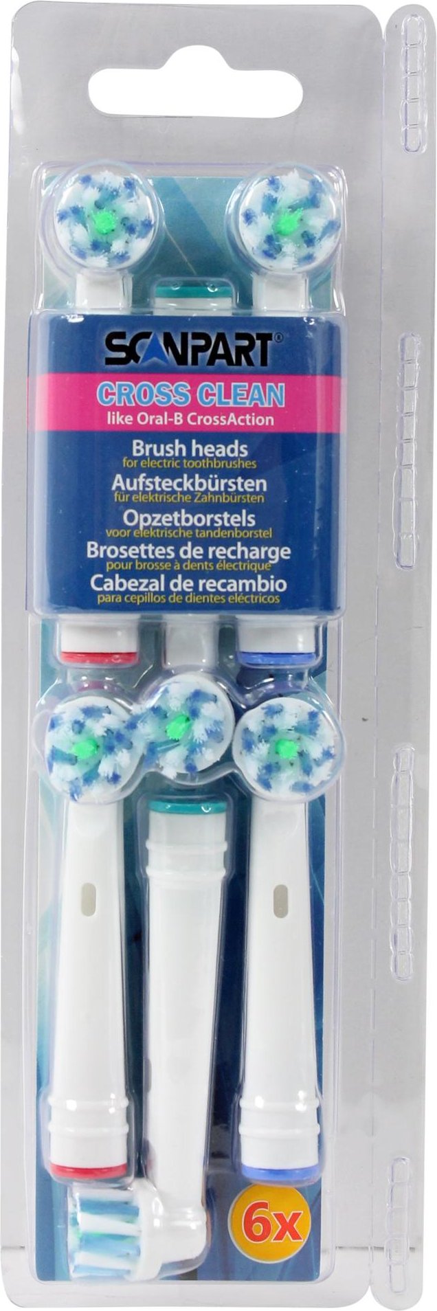 Aufsteckbürsten Cross Clean 6 Stück 3304000020