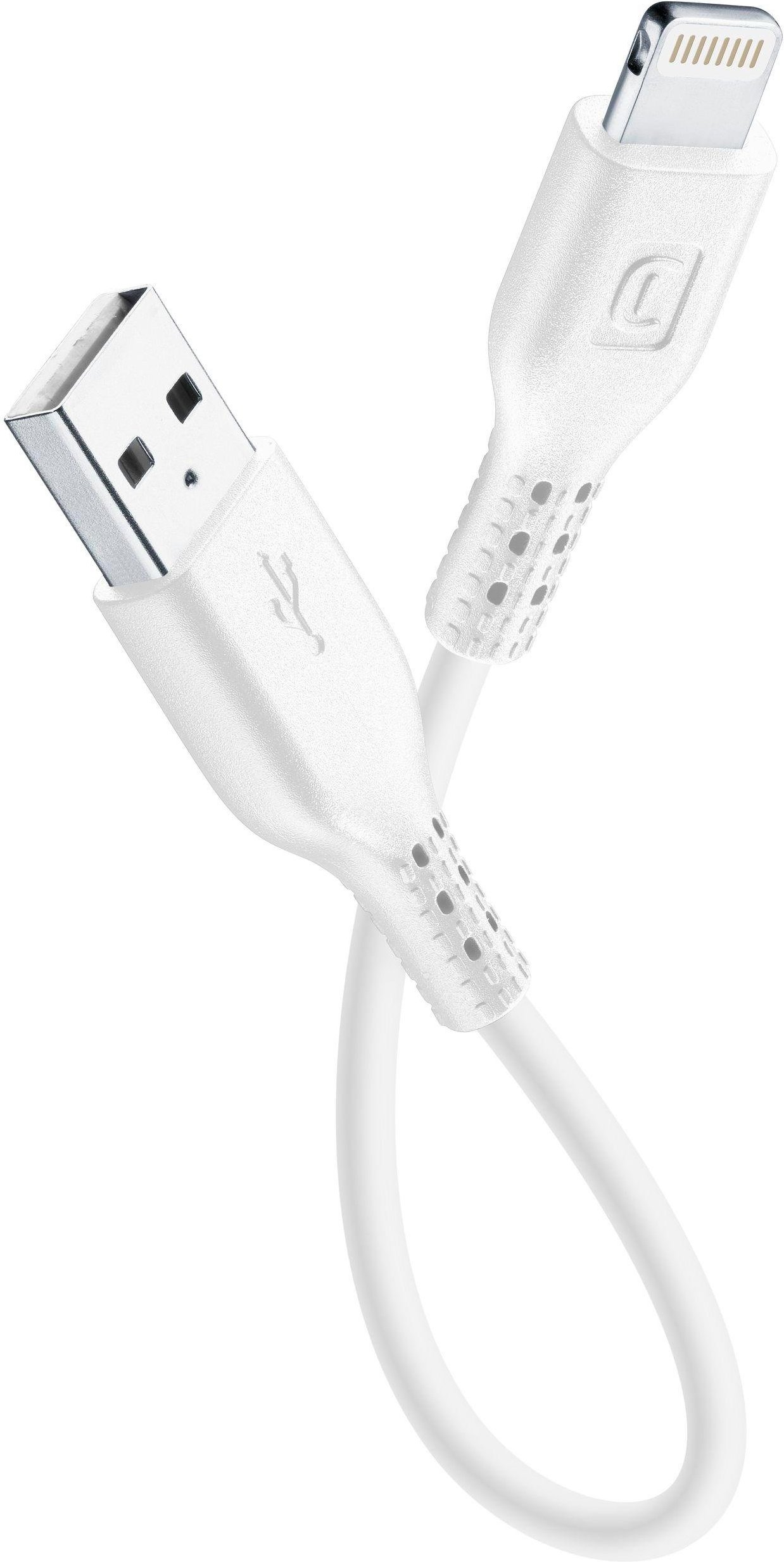 Power Data Cable 15 cm USB-A/ Lightning White (60292)