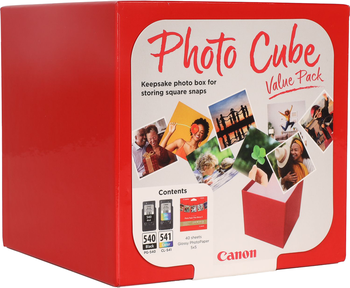 PG-540/CL-541+PP-201 Photo Cube, Tinte+Fototpapier (2) BLK-COL (5225B012)