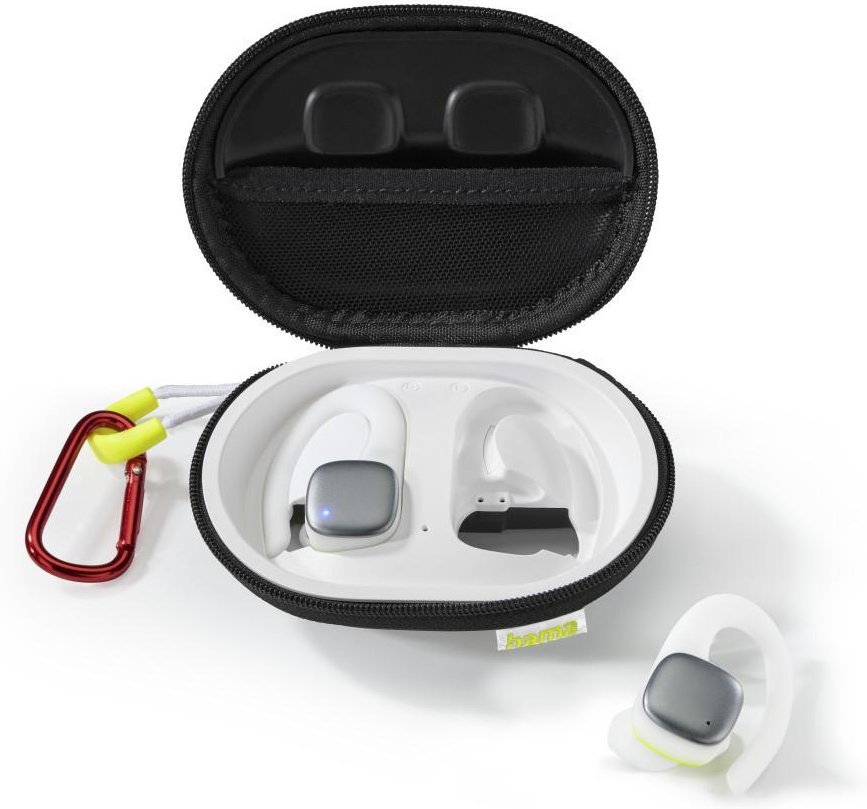 Bluetooth®-Kopfhörer "Spirit Athletics", True Wireless, Ohrbügel, Weiß/Gelb (00184115)