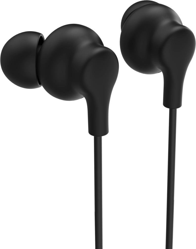 Kopfhörer "Popply", In-Ear, Mikrofon, Kabelknickschutz, 3,5 mm, Schwarz (00221798)