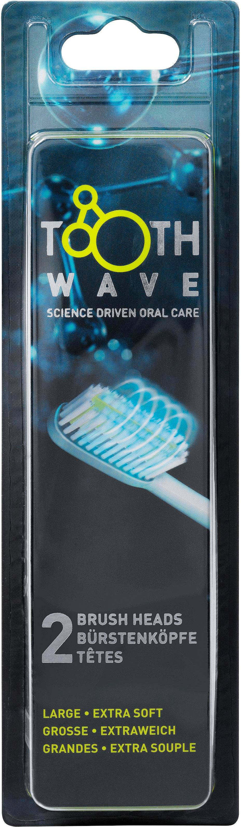 ToothWave Aufsteckbürsten extra weich groß (2 Stück)