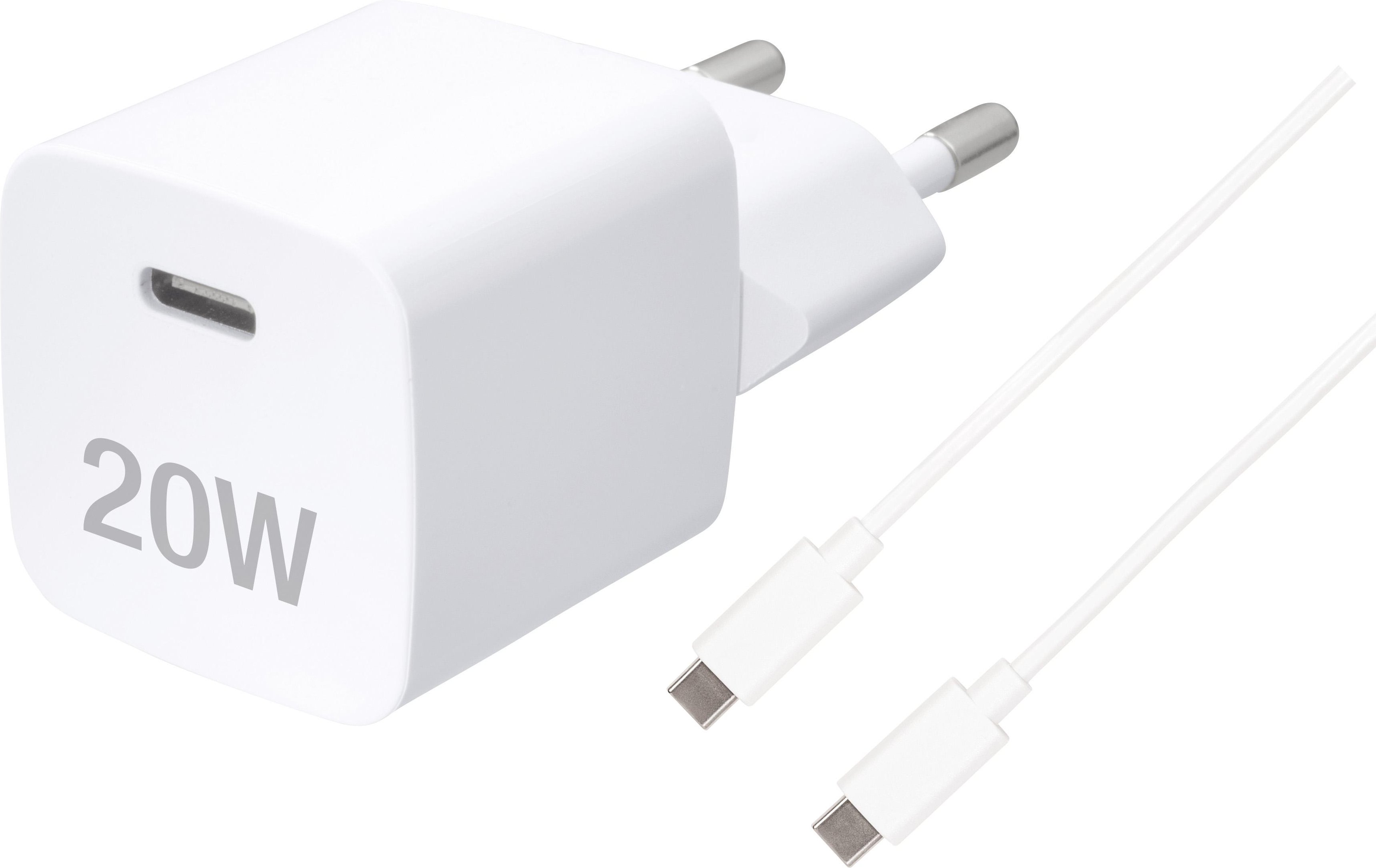 Super Fast Charger Set, Power Delivery 3.0, Schnellladegerät inkl. USB-Type-C™ Kabel, 20W (64008)
