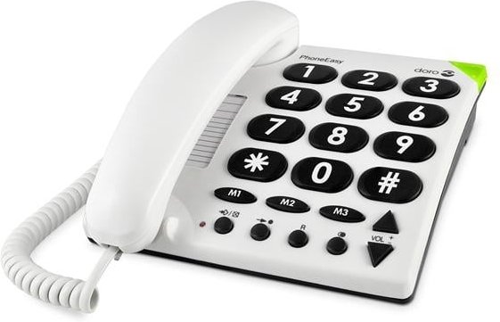 PhoneEasy 311c Weiß Schnurgebundenes Telefon