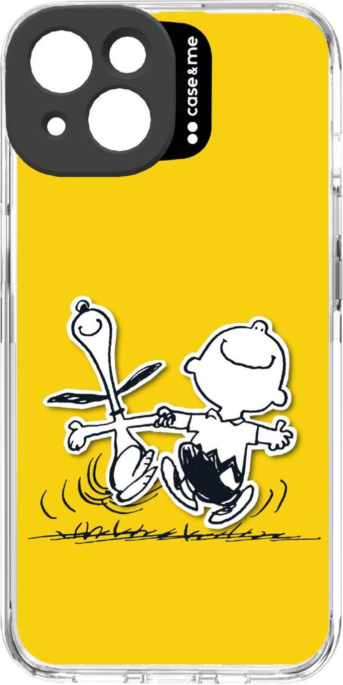 Hülle mit Peanuts-Motiv und Objektivschutz für das iPhone 14, Gelb