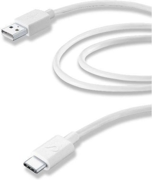 USB Type-C Daten- und Ladekabel für Smartphones, 2 m, weiß (60188)