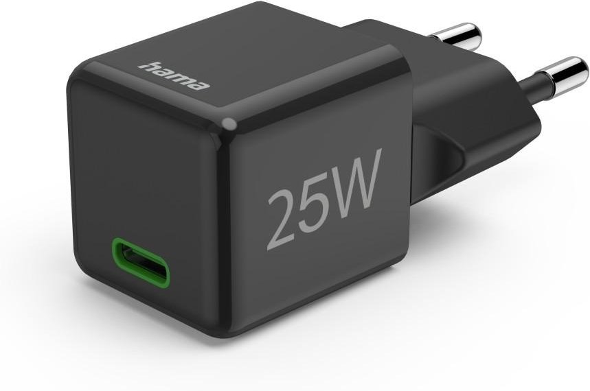 Thumbnail - Schnellladegerät, USB-C, Super-Mini-Charger, PD, 25 W, Schwarz (00201985)