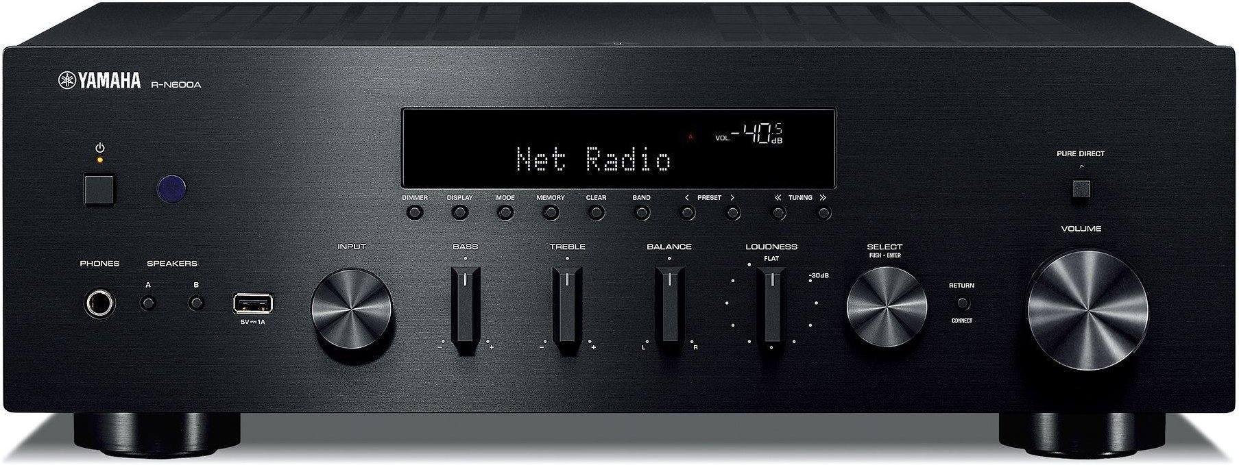 R-N600A schwarz Netzwerk-HiFi-Receiver