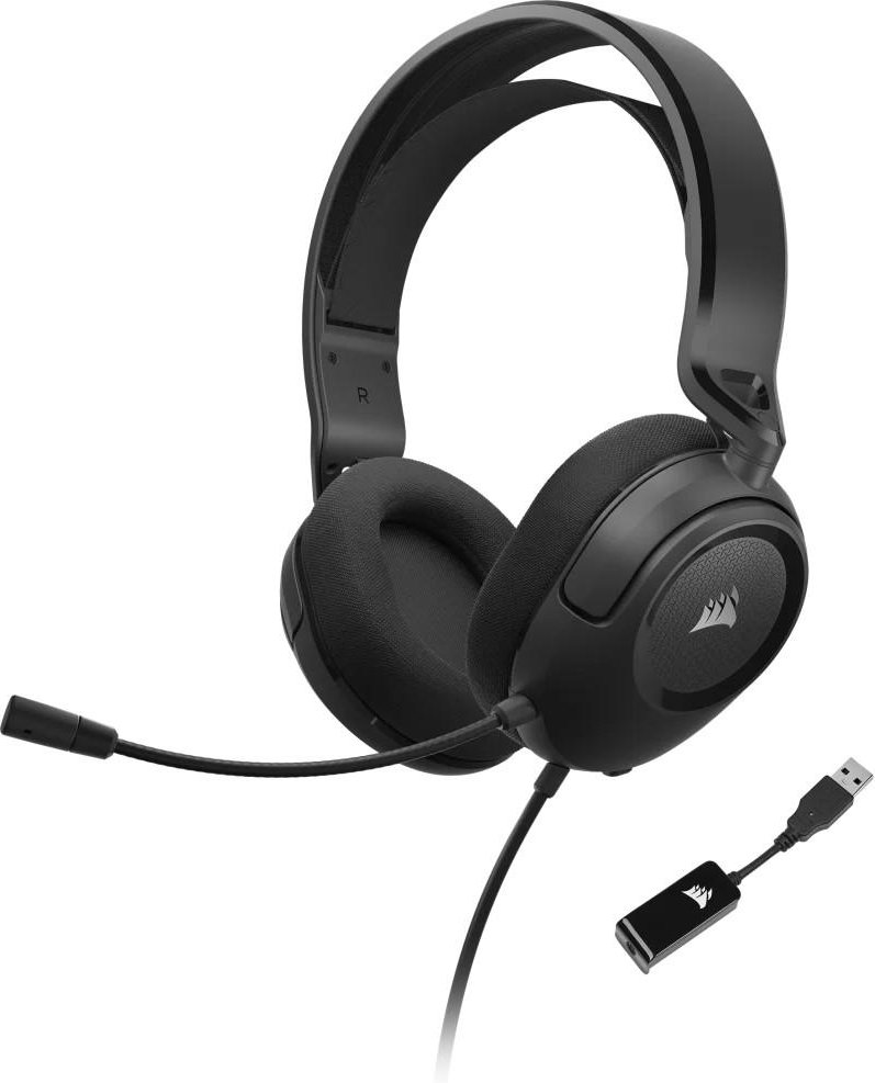 HS35 SURROUND v2-Multiplattform-Gaming-Headset, Schwarz