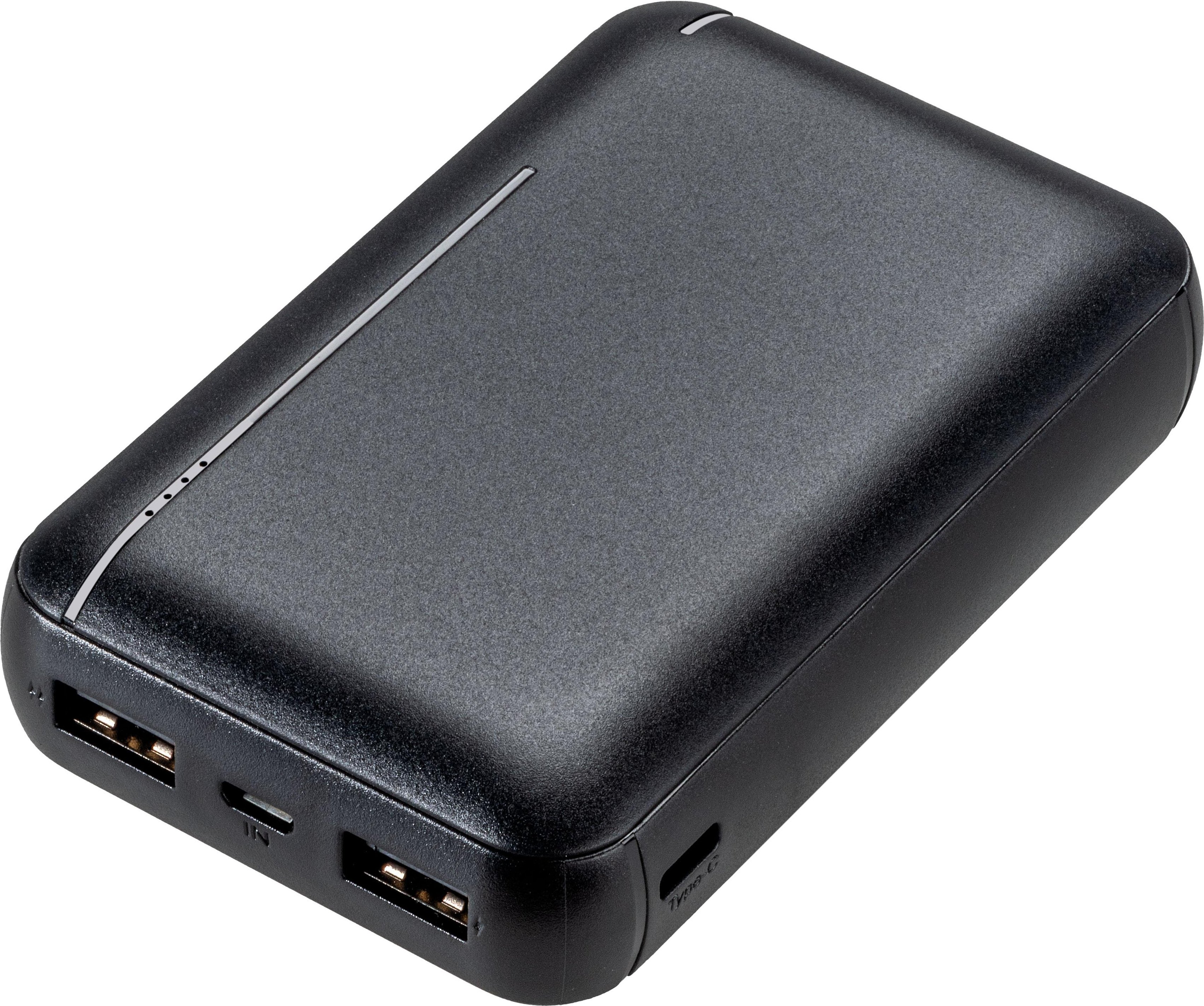 Fast Charge Power Bank 10.000mAh, 10.5W Schwarz (63223)
