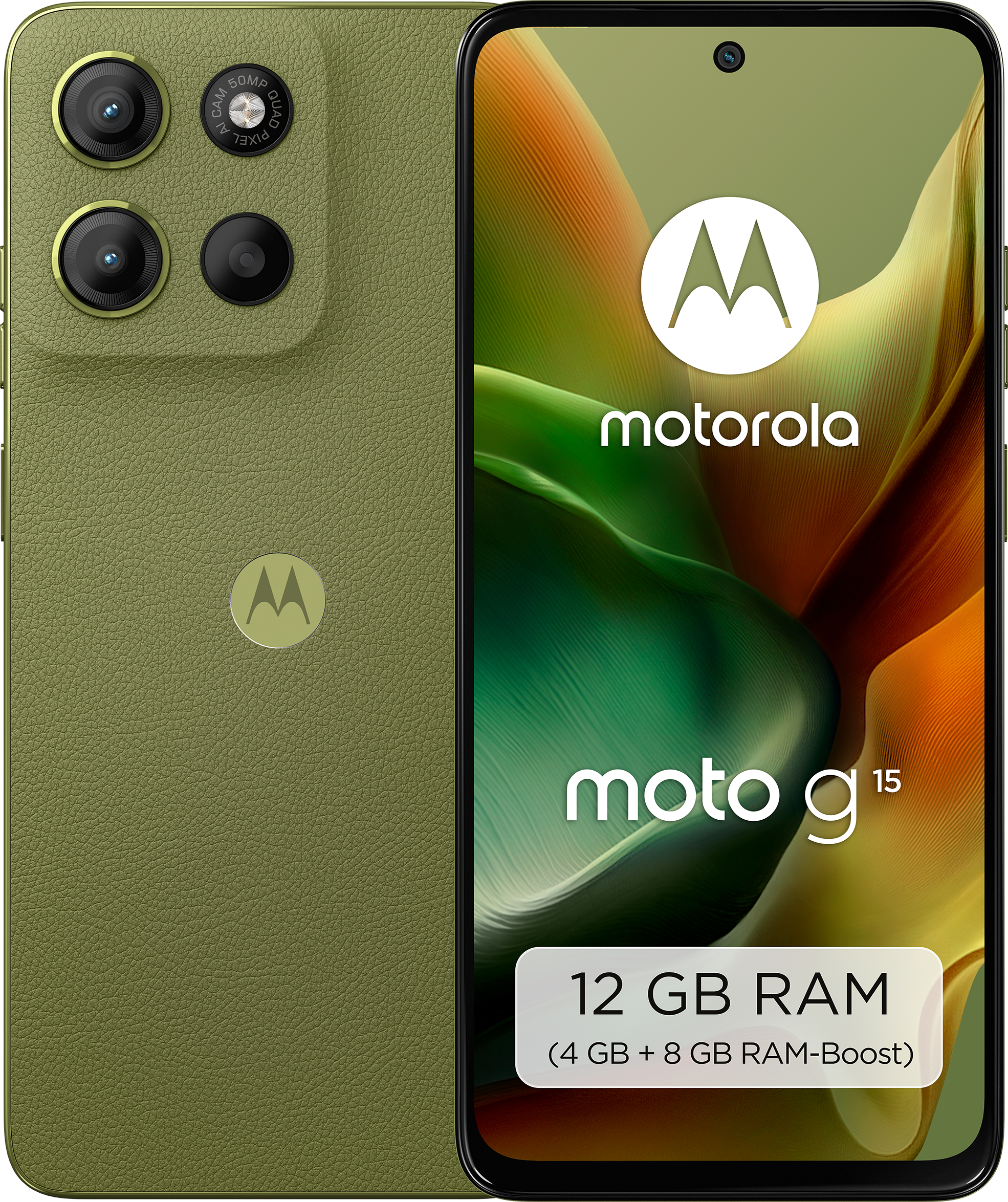 moto G15 4GB + 128GB Iguana Green Smartphone