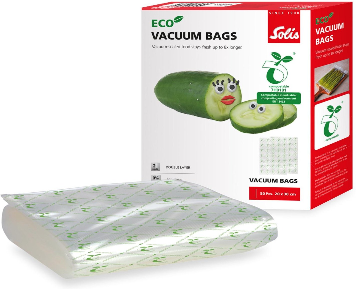 Kompostierbare Vakuumierer-Beutel