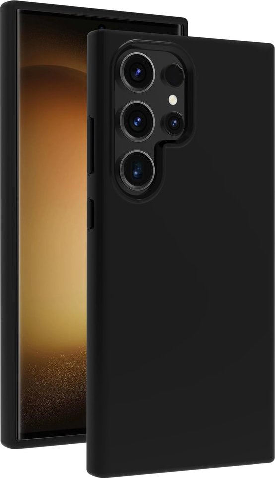 Hype Cover, Silikon Schutzhülle für Galaxy S24 Ultra Schwarz (64076) Handyhülle