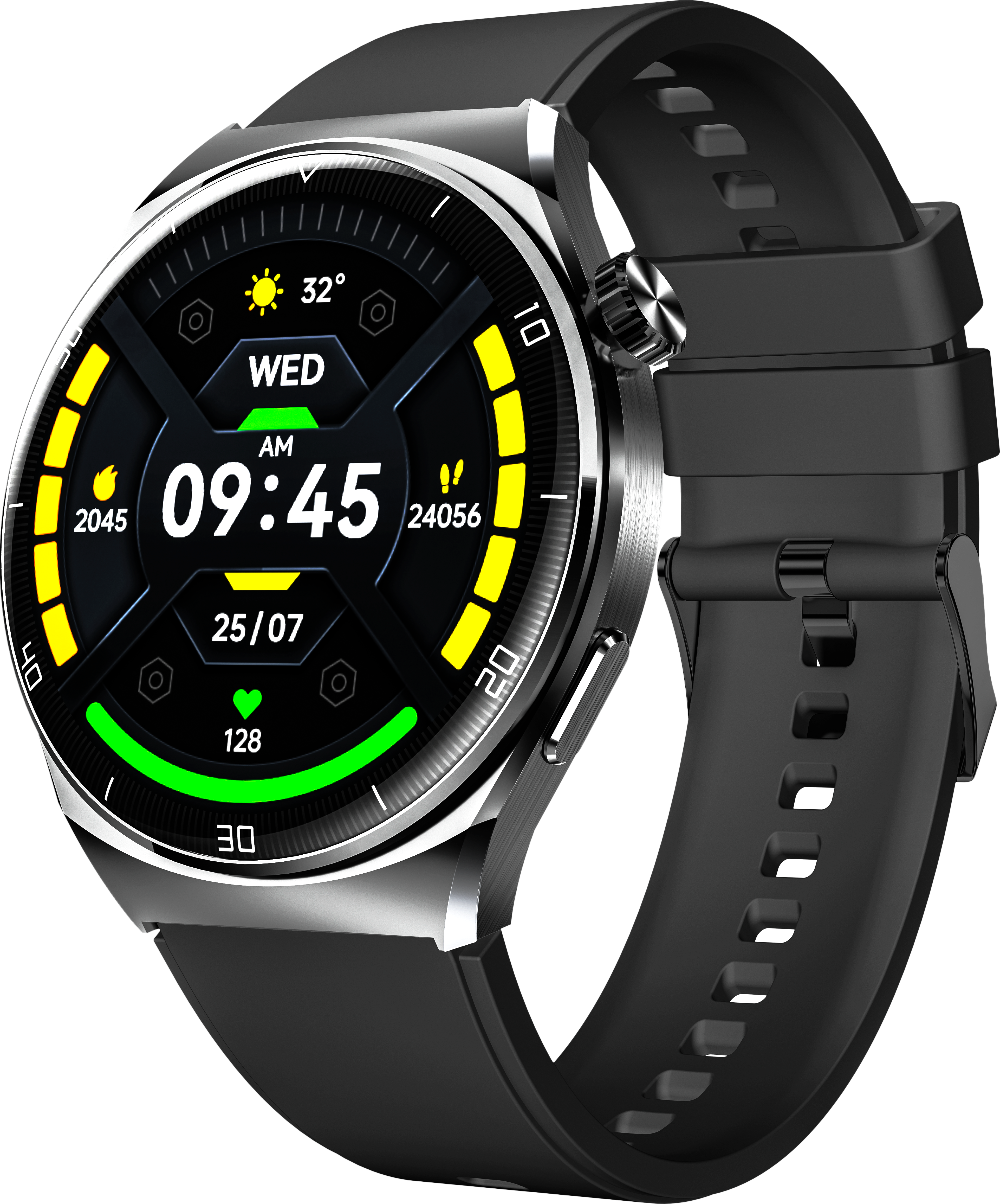 Watch 401, Black Metal Smartwatch