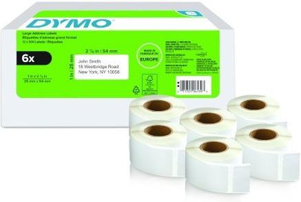 LW-Rücksendeadress-Etiketten groß 25x54mm 6x 500St/Rol
