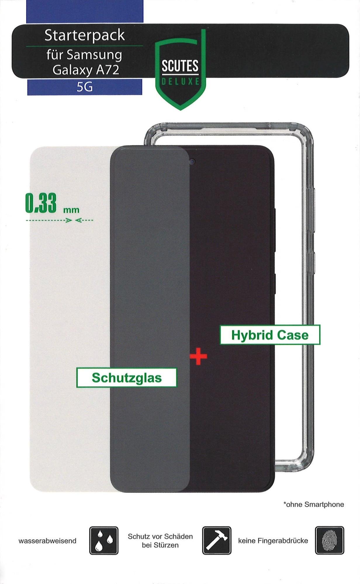 Starterpack Samsung Galaxy A72 (Handyhülle + Displayschutz)