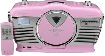 RCD 1350 pink Radiorekorder mit CD-Spieler