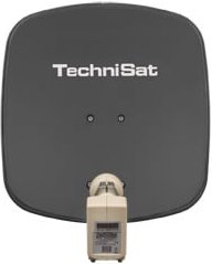 DigiDish 45 schiefergrau Satellitenschüssel 45 cm mit Twin LNB