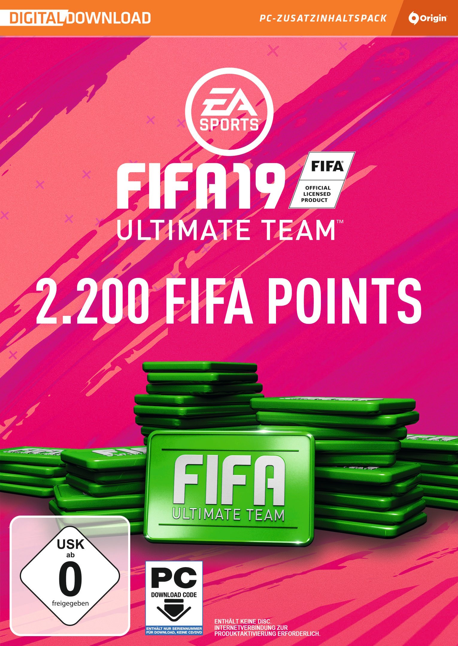 FIFA 19 Ultimate Team 2.200 FIFA Points PC-Spiel