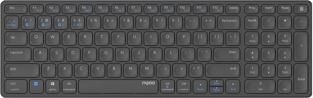 Kabellose Multimodus-Tastatur "E9700M", Dunkelgrau, QWERTZ (00217365)