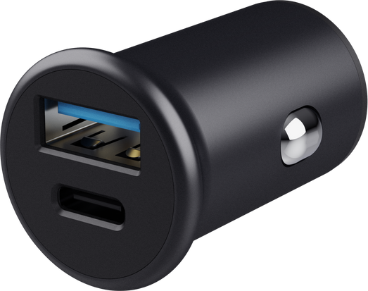 Thumbnail - Maxo Schnelles 38-W-PD-Autoladegerät, USB-A + USB-C, Schwarz