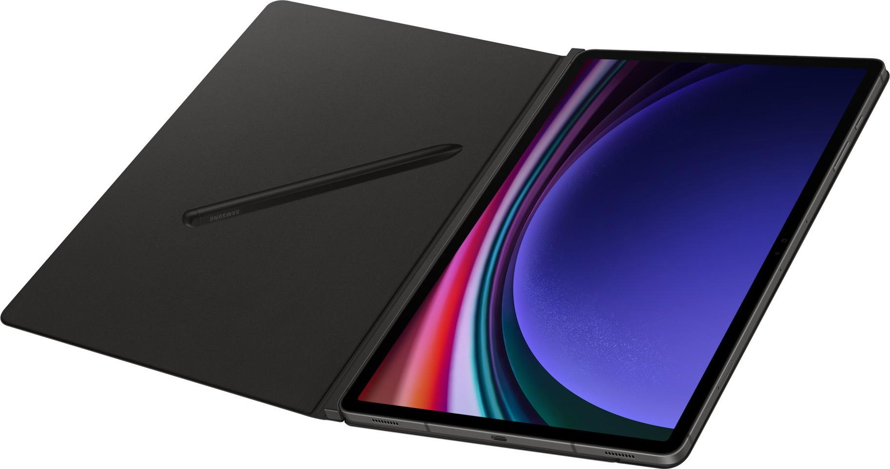 Galaxy Tab S9+ Smart Book Cover, Tablet-Schutzhülle, 12,4 Zoll, Schwarz