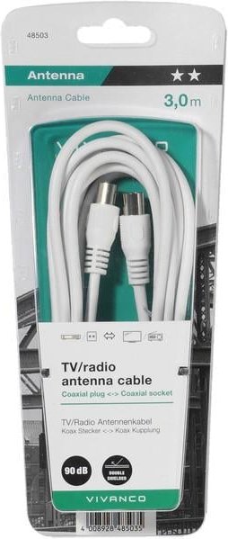 TV / Radio-Antennenkabel 90dB, 5m (48504)