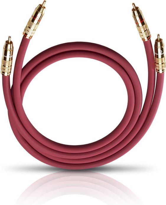 NF 214 MASTER SET bordeaux 2x0,5m Audio-Cinchkabel