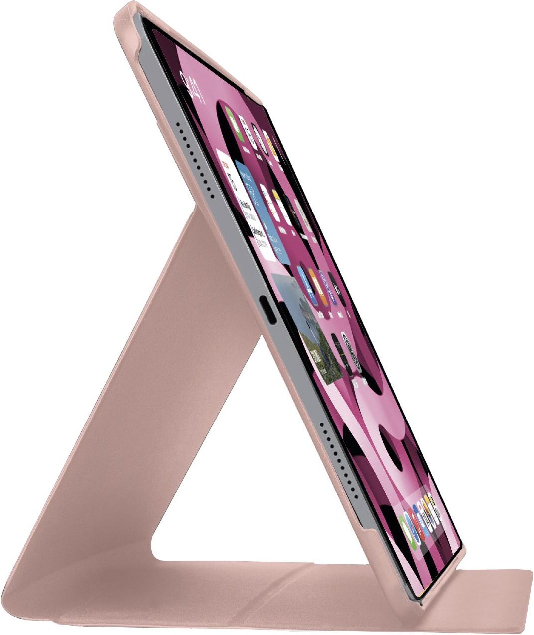 Book Pro-Schutzhülle mit Ständer für iPad Air 11" 2024/ 10.9" 2022/2020, Pink Tablet-Hülle