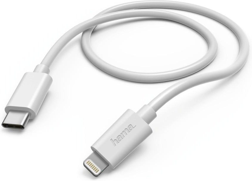 Schnelllade-/Datenkabel, USB Type-C auf Lightning, 1 m, Weiß (00183295)