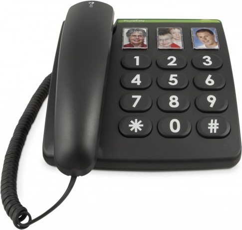 PhoneEasy 331ph Schwarz Schnurgebundenes Telefon