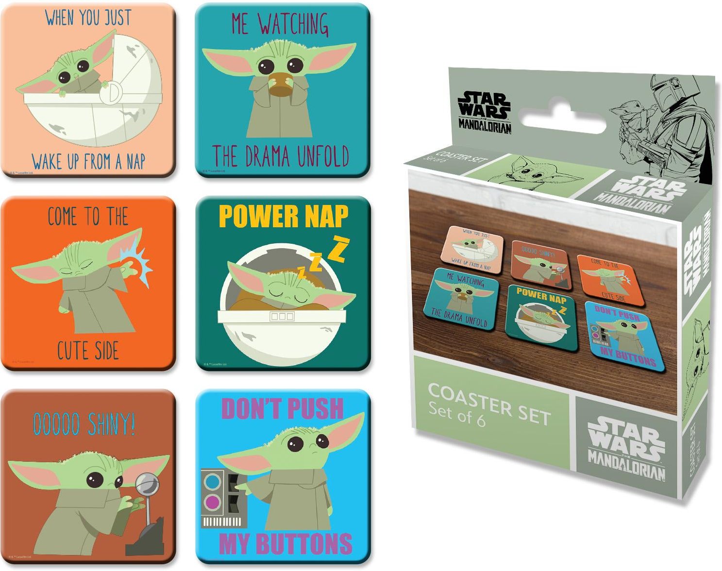 Star Wars 6er Untersetzer