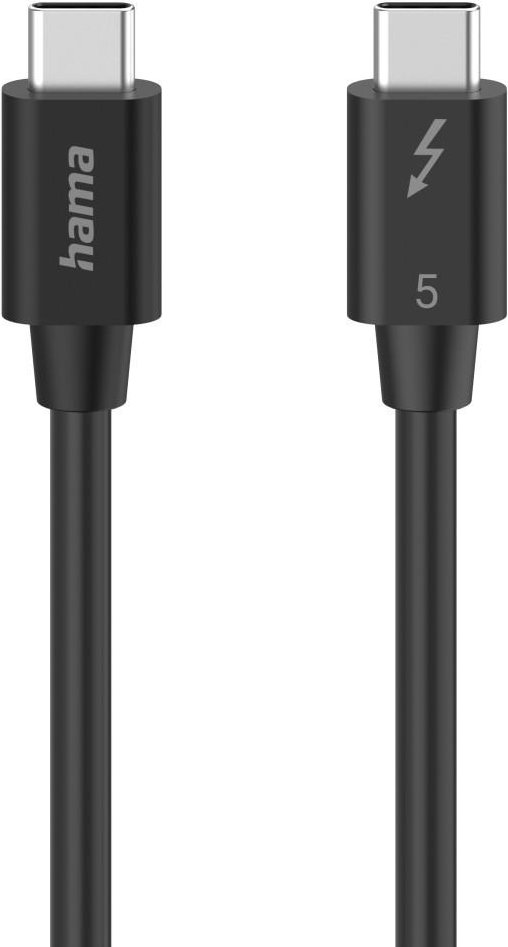 Thunderbolt-5-Kabel "USB-C", 80 Gbit/s, 5 A, 240 W, Ultra-HD 8K, 1,00 m (00200796)