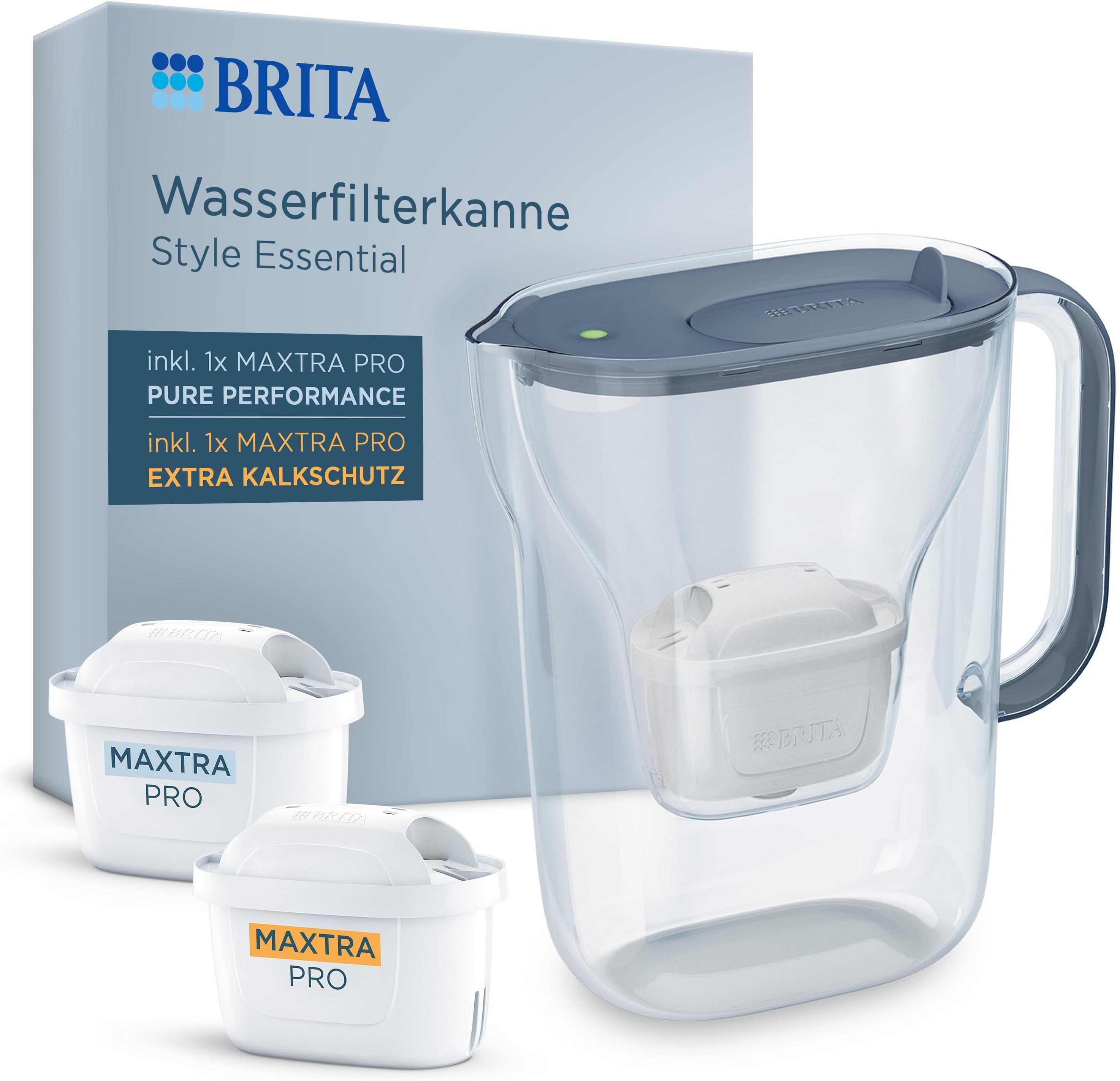 Style Essential blau + 2 Maxtra Pro Wasserfilter