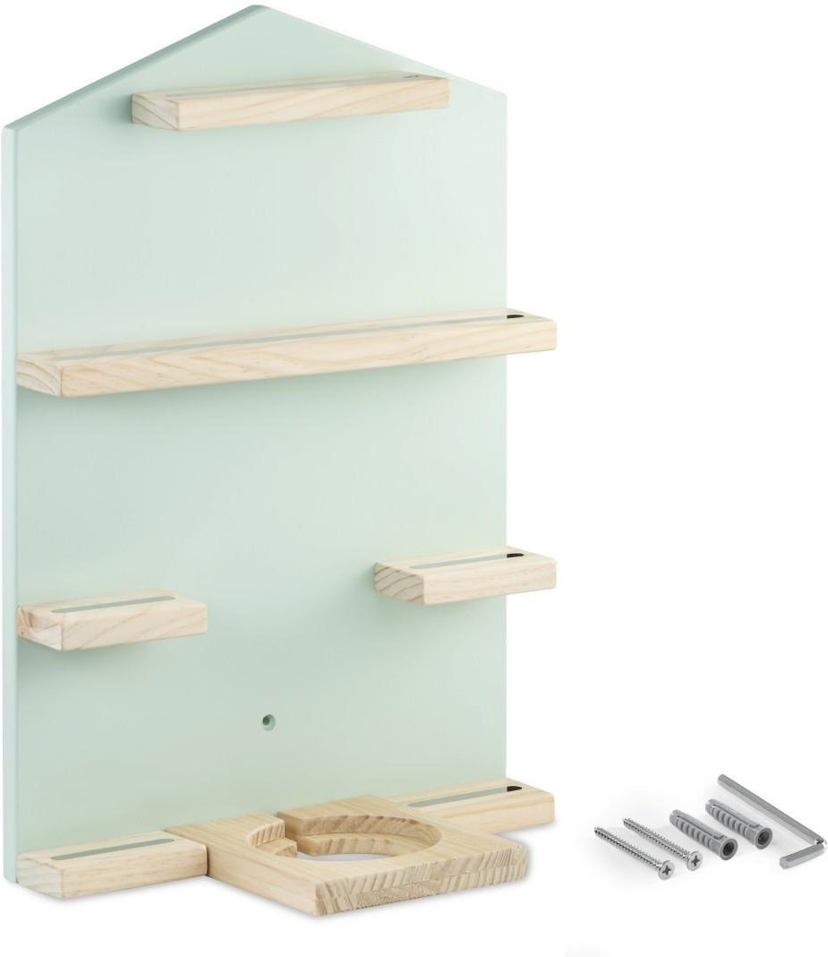 Regal für Toniebox® und Tonies® “Haus“, magnetische Aufbewahrung, Mint (00132430) tonie-Regal