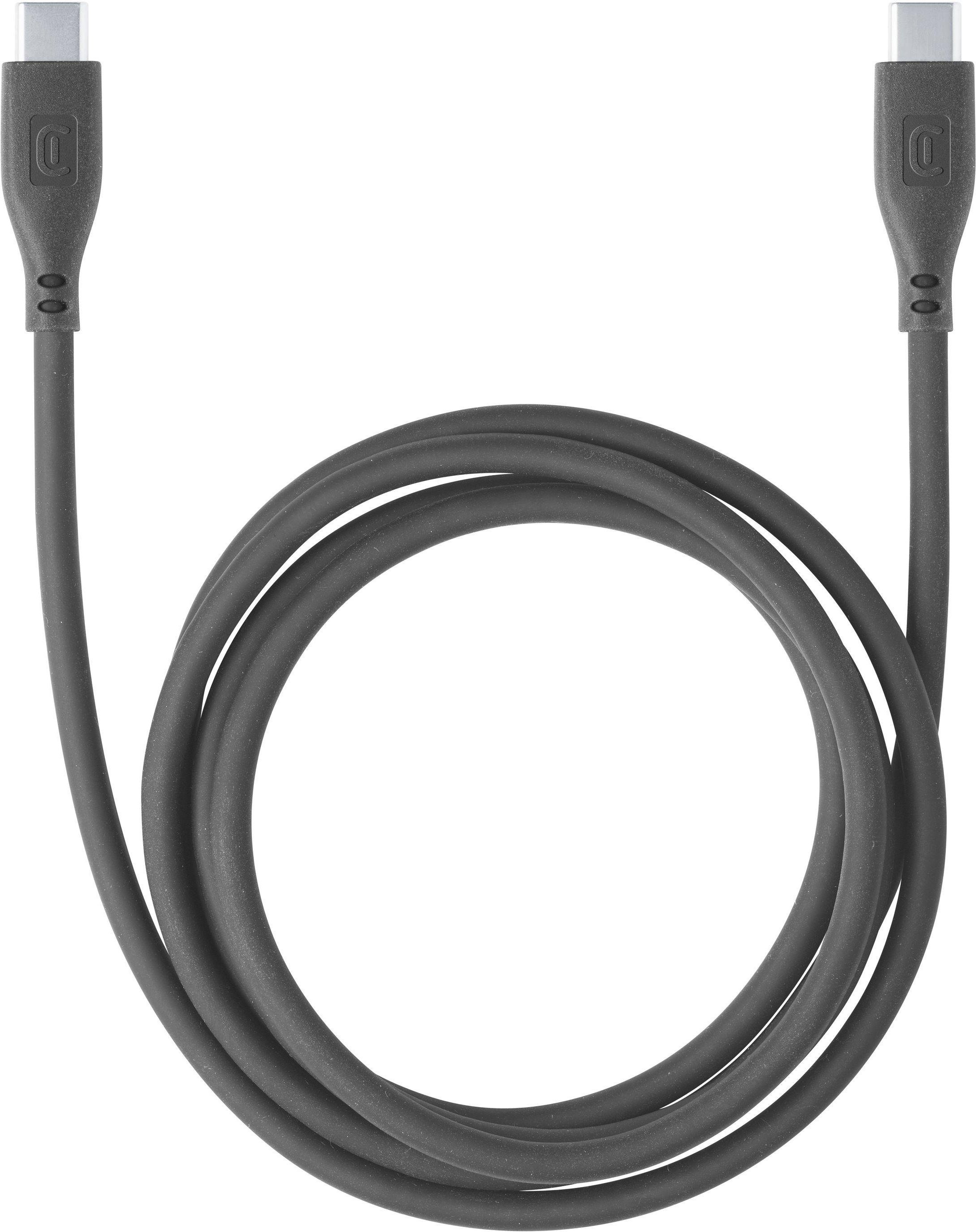 Soft Data Cable USB Typ-C/ Typ-C 1,2m Black (60190)