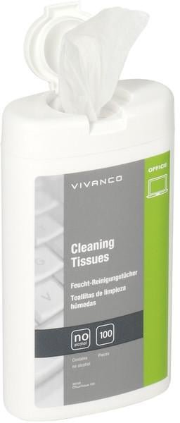 PC Office Bildschirm Reinigungstücher, 100 Stück (39759)